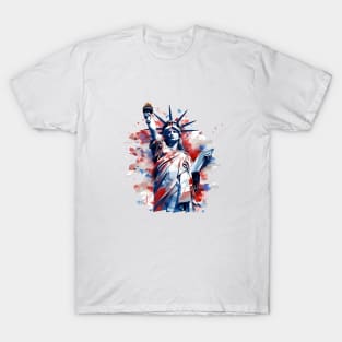 Lady liberty hand coloring T-Shirt